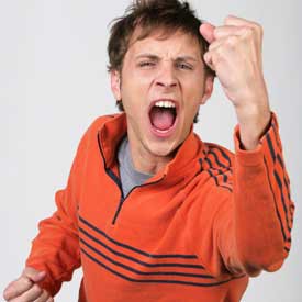 adolescente arrabbiato